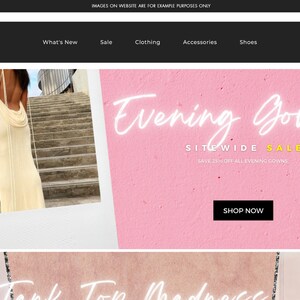 Wix Website Template, Wix Template, Boutique Template, DIY Boutique Template