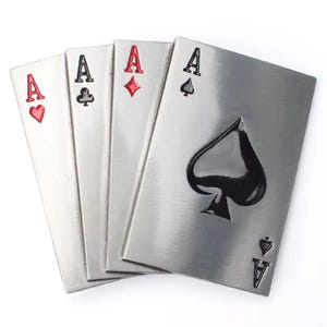 Ace Poker Gürtelschnalle - Herz Spade Club Diamant - Gürtel Zubehör DIY Komponenten