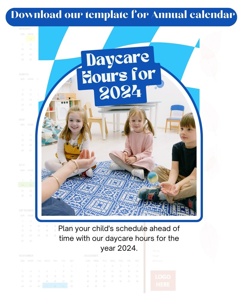 2025 Calendar Childcare