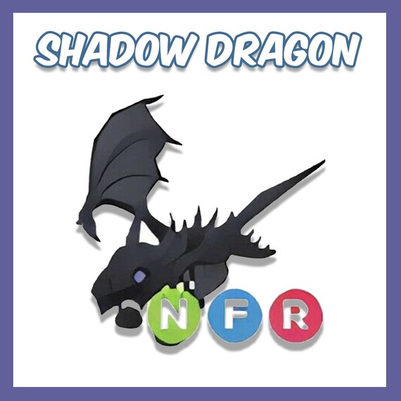Adopt Me NFR Shadow Dragon neon Fly Ride Cheap and Fast Etsy