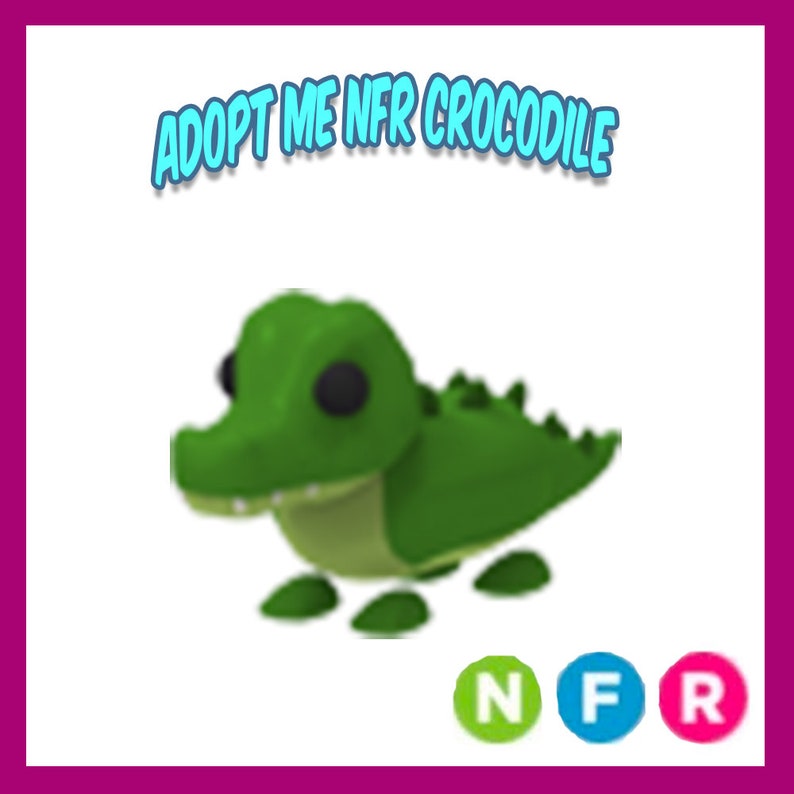 Roblox Adopt Me NFR Crocodile neon Fly Ride Cheap and - Etsy