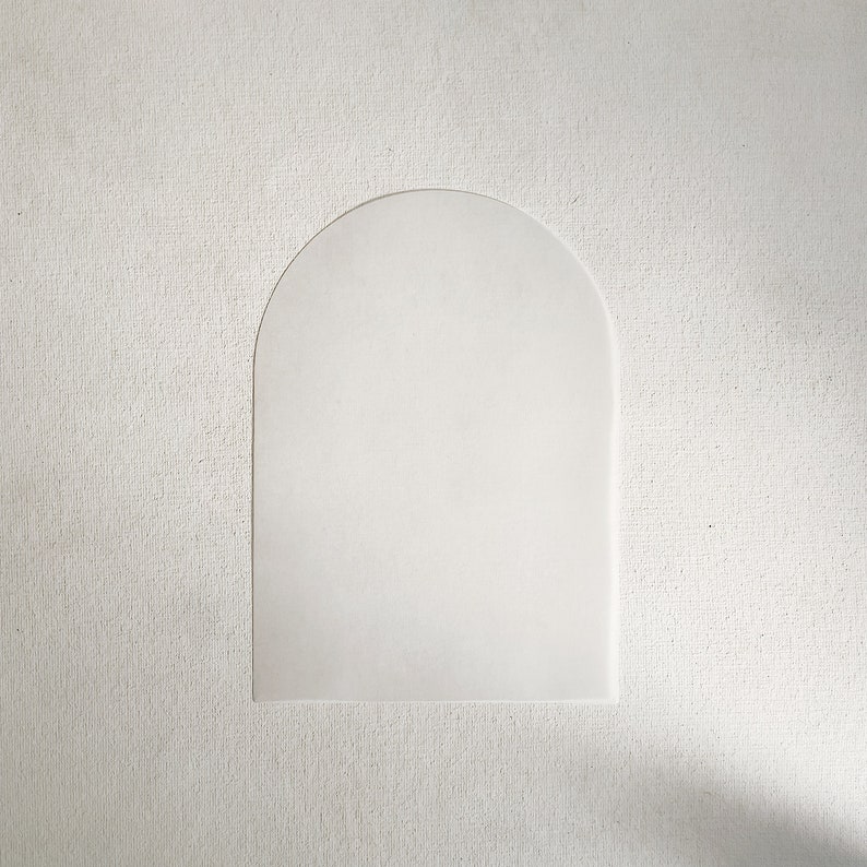 Arch Die Cut Vellum 5"x7" Invitation Vellum Die Cut Invitation Printable Vellum Custom Stationery image 2
