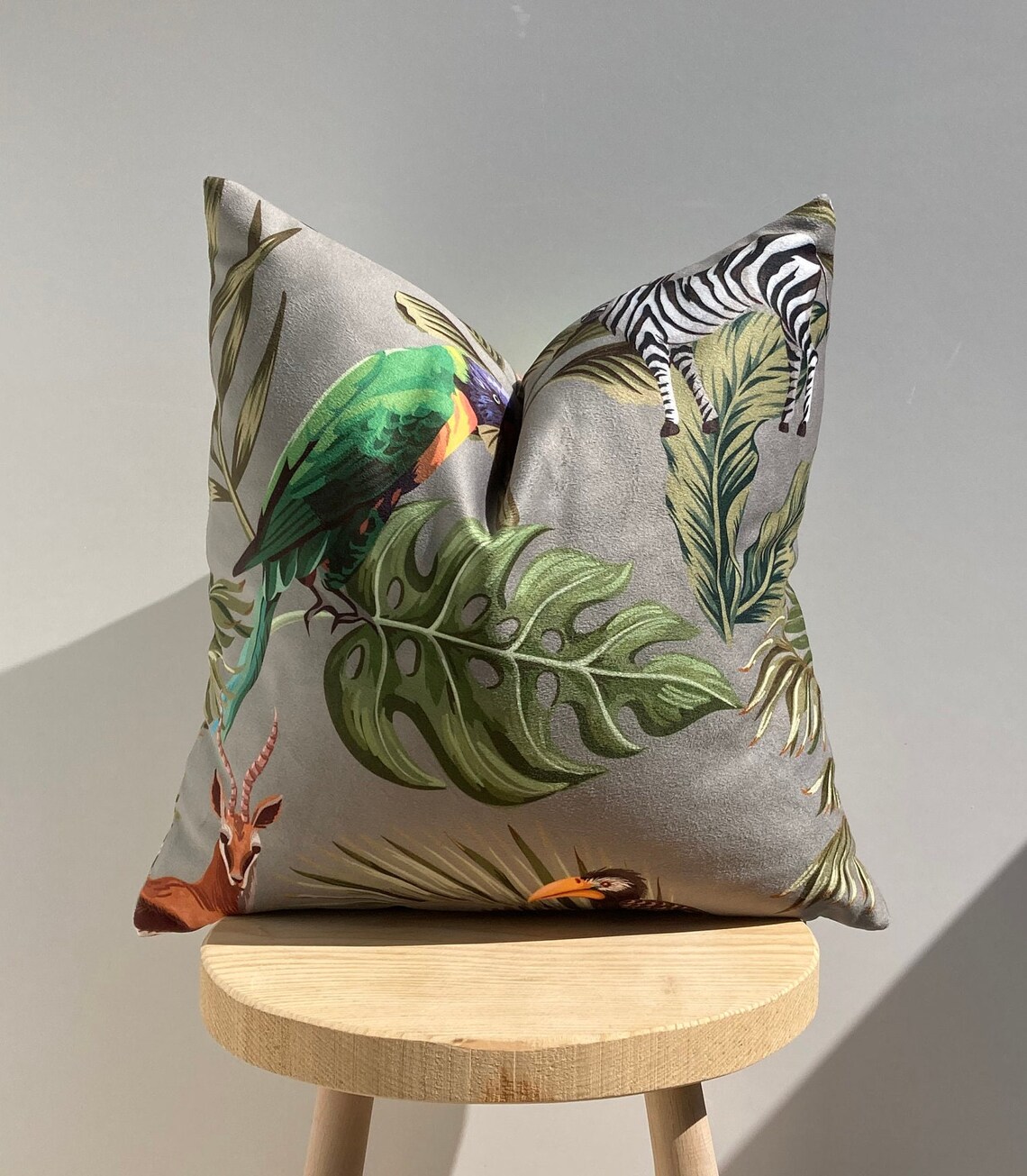 Animal Print Pillowcaseoutdoor Pillowjungle Pillow Exotic - Etsy