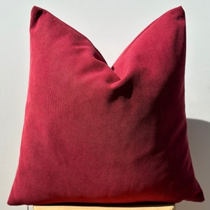 Outdoor Pillow Cover,Burgundy Pillow Cover,Indoor&Outdoor Pillows,Home Decor,Garden Pillow Cover,Decorative Pillowcase,Halloween Gift,20x20