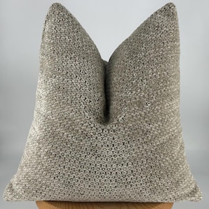 Sand Beige Textured Throw Pillow Cover,Decorative Cushion Cover for Sofa or Bed,Cozy Boho Farmhouse Pillowcase,Minimalist Home Decor Accent
