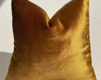 Luxury Gold Velvet Pillowcase,Decorative Pillow Cover,Throw Pillow,Summer Decor