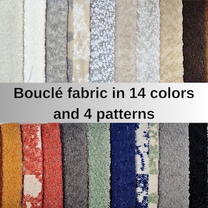 Luxurious Boucle Fabric,Soft Textured Material for Upholstery,Fashion&DIY Projects,Available in Multiple Colors and Sizes,Fabric by the yard