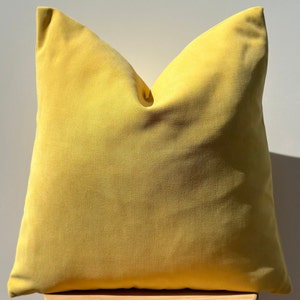 Yellow Pillow Cover,Luxe Soft Decorative Cushion,Modern Accent Throw Pillow,Cozy Sofa Decor,Bright Yellow Pillow,18x18 20x20,Outdoor Pillow