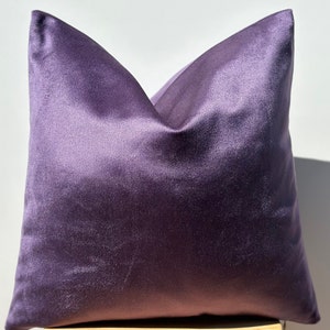 Purple Velvet Pillow Cover,Purple Euro Sham Cover,Cotton Velvet Soft Fabric,Purple Cushion Cover,Pillowcase For Sofa and Bed,Halloween Gift