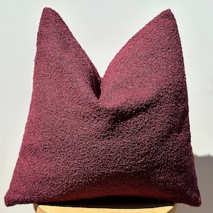 Burgundy euro pillow shams 2025