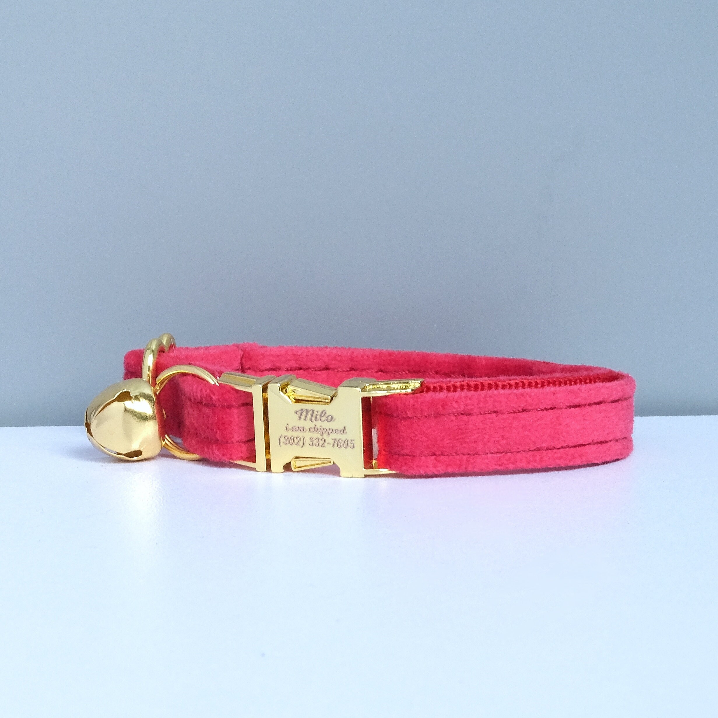 Cat Collar With Bell, Soft Cat Collar, Personalized Cute Cat Collar