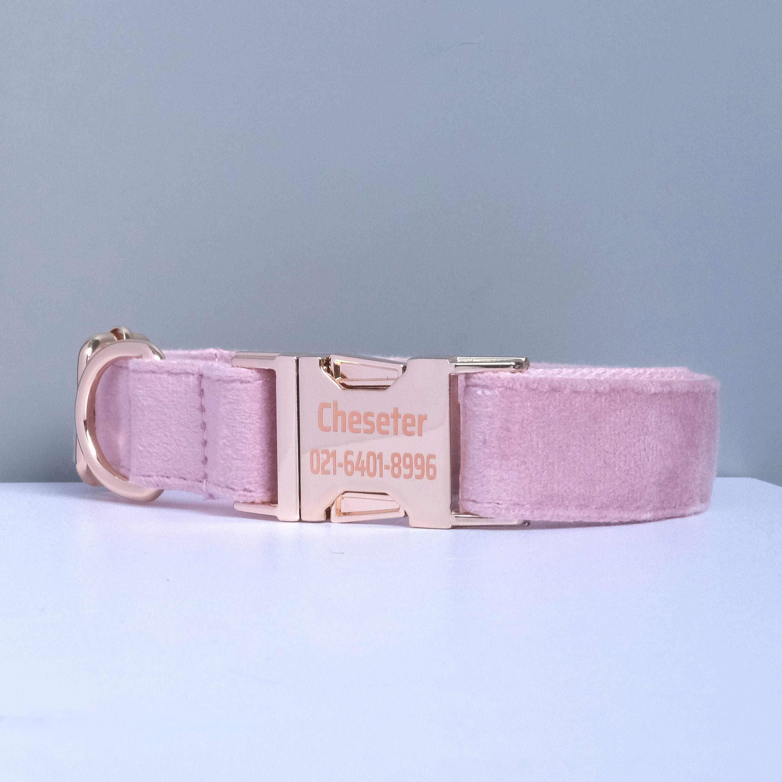 Luxury Dog Collar Engraved Pet Collar Velvet Dog Collar Cute Dog Collar