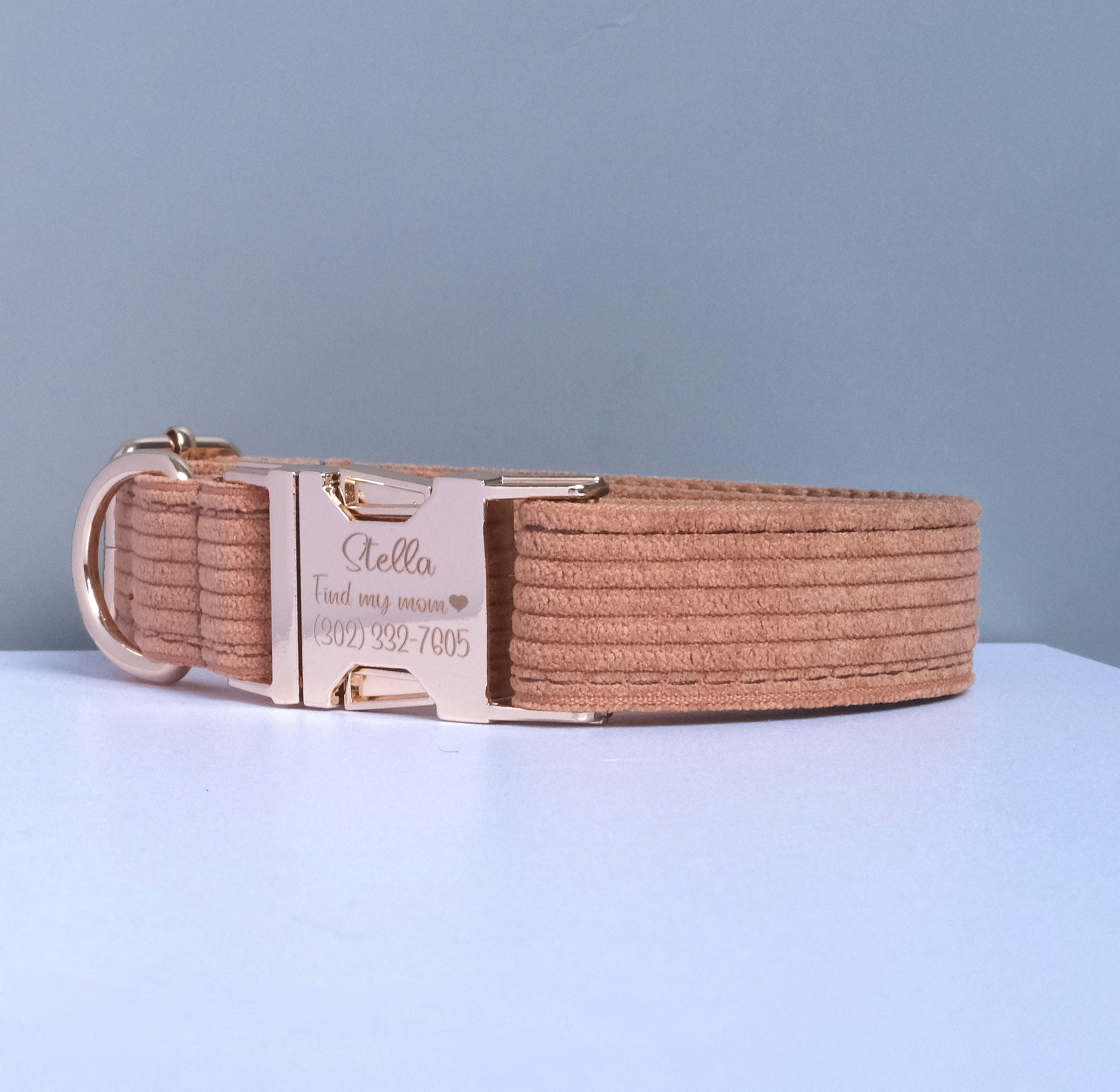 Dog Name Tag Collar, Fabric Dog Collar, Custom Dog Collar, Cool Dog