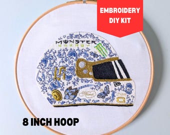 Lando Norris embroidery kit Hungary 2024 helmet intermediate 8 inch hoop
