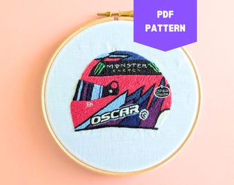 PDF PATTERN ONLY Oscar Piastri Las Vegas 2025 Formula One helmet
