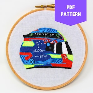 PDF PATTERN ONLY Oscar Piastri&#39;s 2024 Formula One helmet