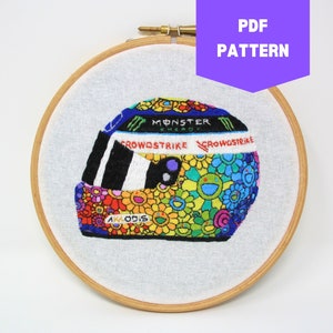 PDF PATTERN ONLY Lewis Hamilton&#39;s Japan 2022 Formula One helmet