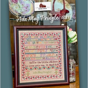 Ada May Pringle 1881 pattern by Red Barn Samplers