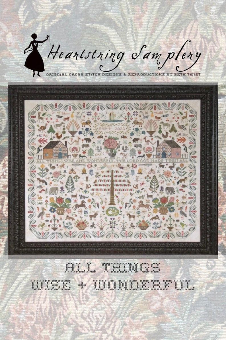 All Things Wise + Wonderful Pattern by Heartstring Samplery - Etsy