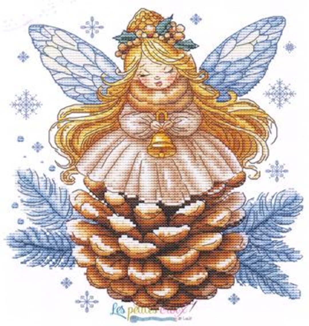 Pine Cone Angel Pattern by Grille Point De Croix - Etsy