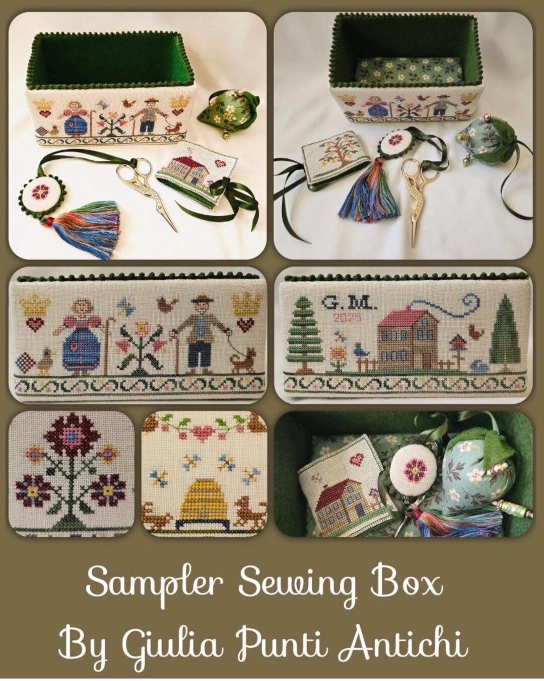 Sampler Sewing Box Pattern by Giulia Punti Antichi - Etsy
