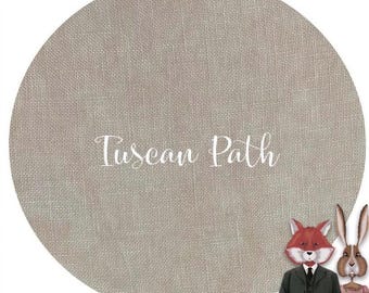 32 ct „Tuscan Path“ Leinen Fat Qtr von Fuchs und Hase