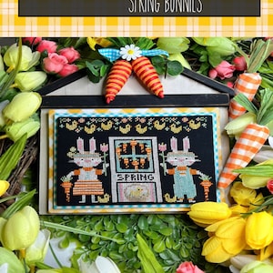 aDOORables Spring Bunnies pattern by Stitching with the Housewives