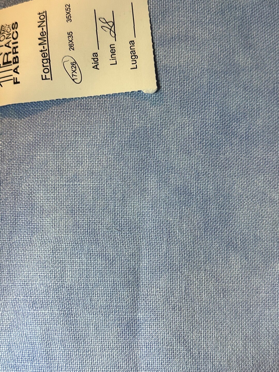 Forget Me Not Linen by Atomic Ranch Fabrics - Etsy