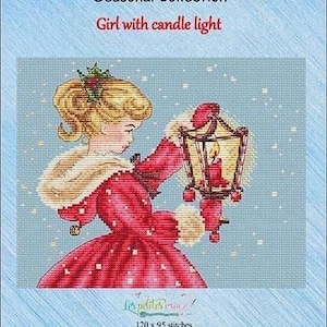 Mädchen mit Kerzenlichtmuster von Les Petites Croix de Lucie