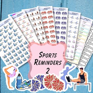 SPORT COMPETITION REMINDER Stickers for Planners Journals and Calendars