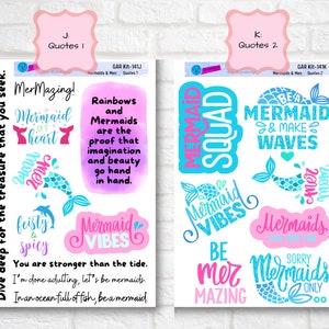 MERMAIDS & MEN STICKERS Mermen and Deep-Sea Life Planner or Scrapbook Stickers image 6