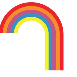 SVG Rainbow Falls, as cores Rainbow Falls são editáveis em todas as camadas, podem ser usadas para corte Cricut e Silhouette