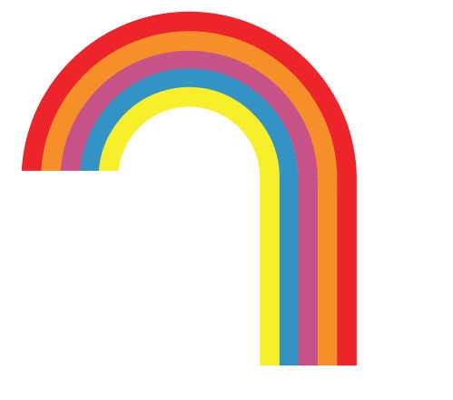 SVG Rainbow Falling Rainbow Falls Colors Are Editable All - Etsy UK