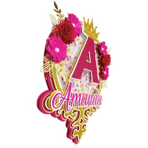 Queen cake topper SVG File digitale per Cricut o Silhouette