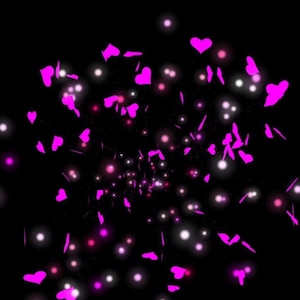 Pink Exploding Hearts Stream Alert - Cute Animated Overlay w Transparent Background - Instant Download - Full Screen 1920x1080 - Twitch Kick