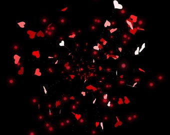 Exploding Hearts Stream Alert - Animated Full Screen Love Overlay with Transparent Background - 1920x1080 - Youtube Facebook Kick Twitch +