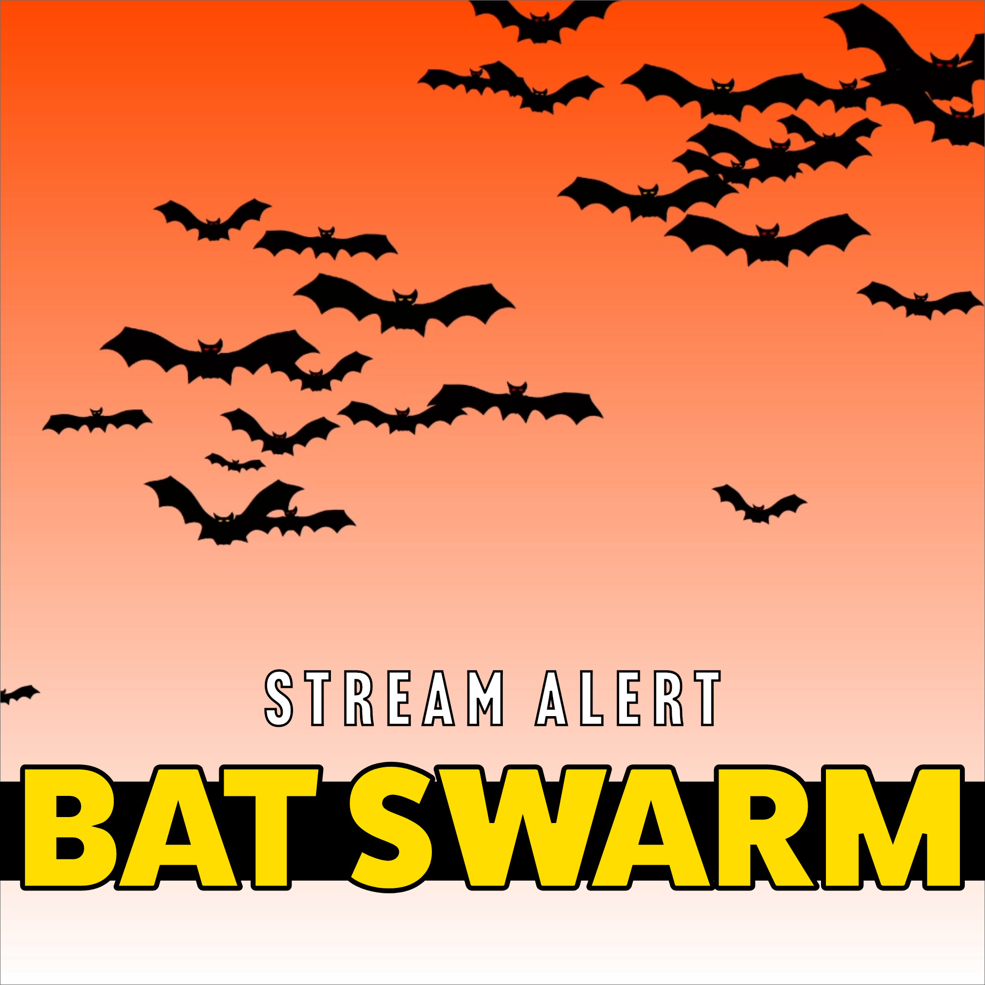Bat Swarm Stream Alert Animated Full Screen Overlays With Transparent
