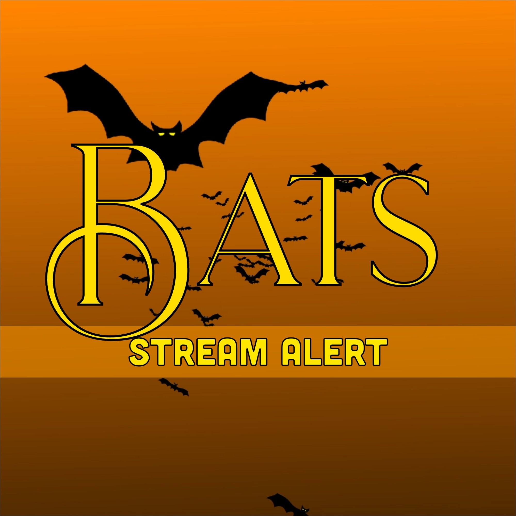 Flying Bats Stream Alert - Animated Full Screen Bat Overlay With ...