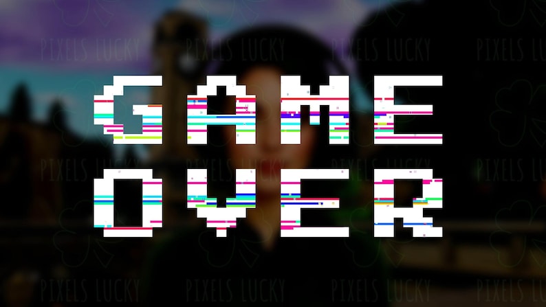 Game Over Stream Alert - Full Screen Animated Overlay With Transparent ...