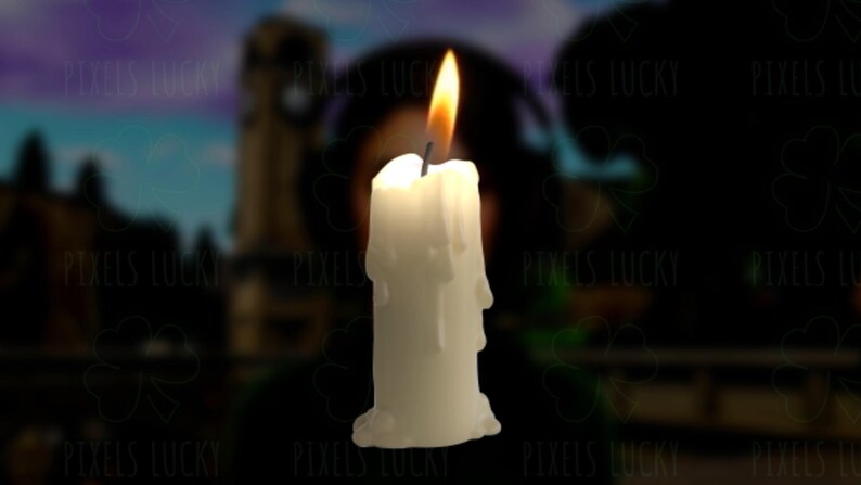 Candle Stream Decoration - Animated Asset - Realistic Flickering Fire ...