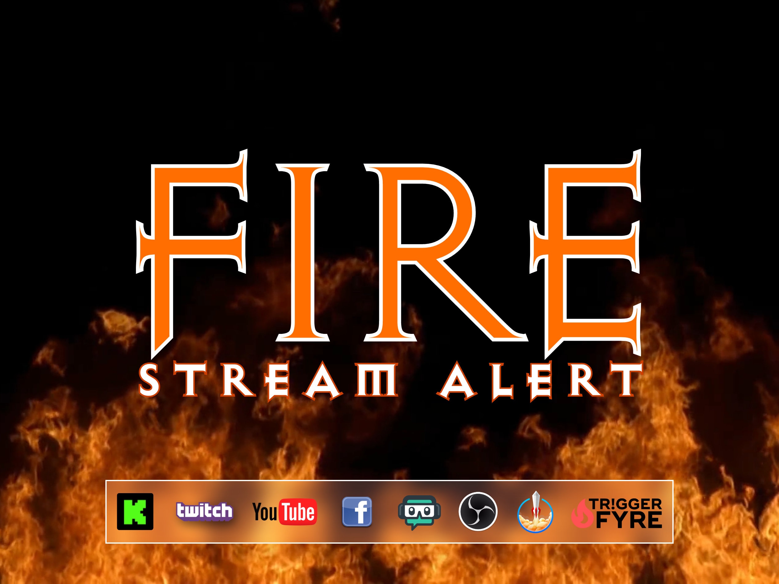 Transparent Firestream Fire Stream Alert - Realistic Flame Effect - Full Screen Animated ...