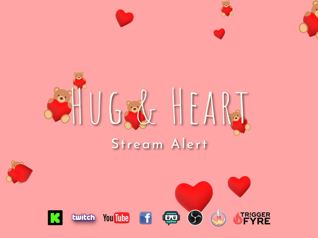 Hug & Heart Stream Alert - Valentine Effect for Streamers - Full Screen ...