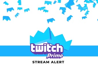 Twitch Prime Stream Alert - Full Screen Animated Overlay - Transparent Background - 1920x1080 - Instant Download - New Subscriber Video SFX