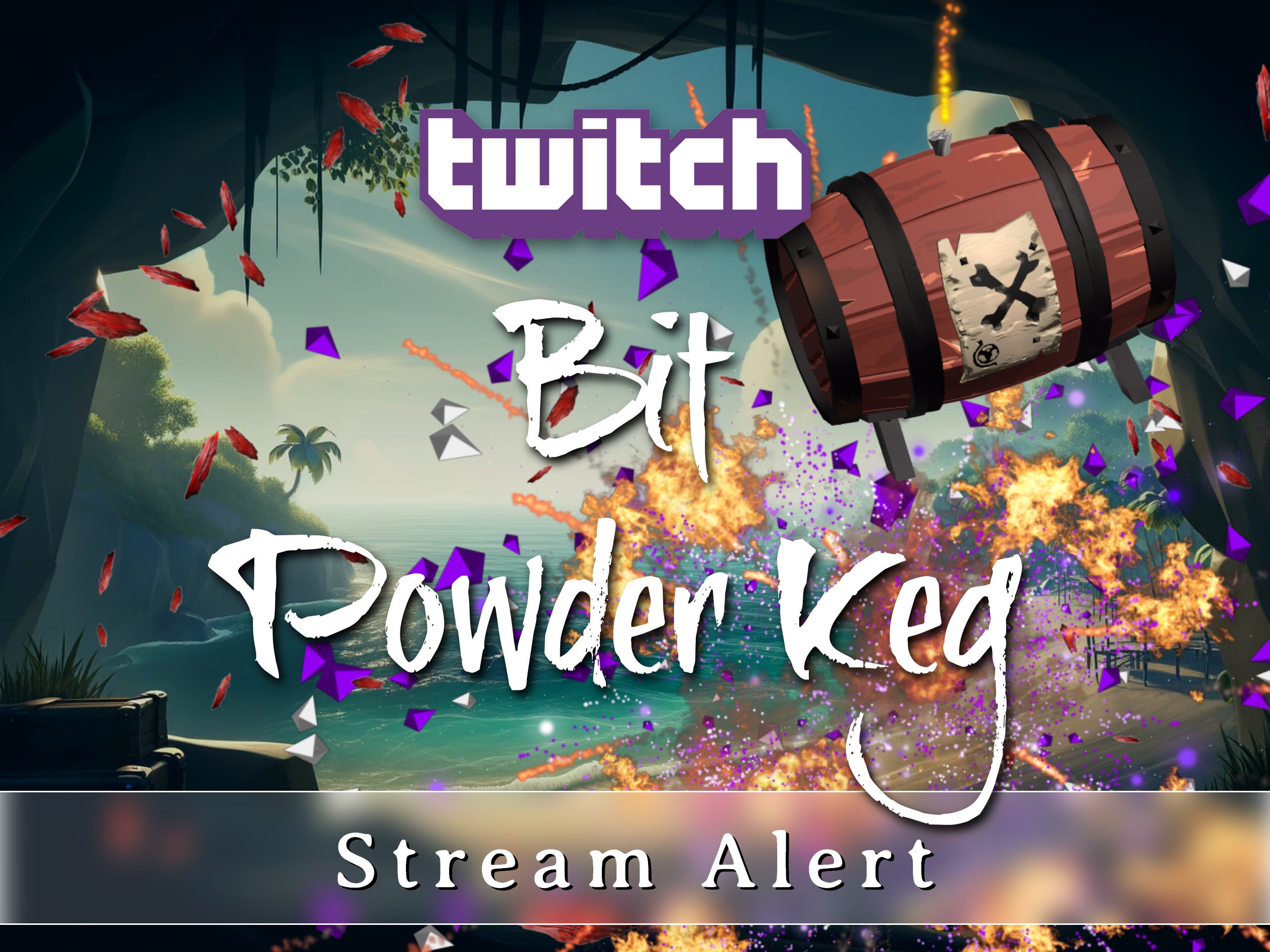 Twitch Bit Powder Keg Cheer Alert - Full Screen Animated Stream Overlay ...