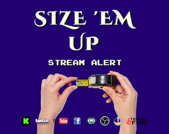 Size 'Em Up Stream Alert - 3 varianti incluse - Sovrapposizioni animate a schermo intero con sfondo trasparente - Download immediato - 1920x1080