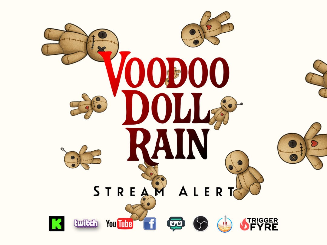 Voodoo Doll Stream Alert - Full Screen Animated Overlay - Transparent ...