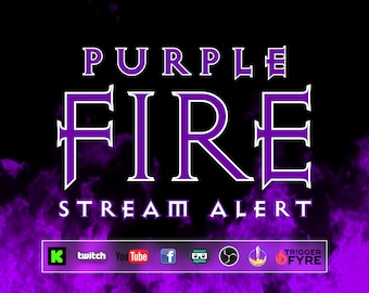 Transparent Firestream Purple Fire Stream Alert - Realistic Flames Effect - Full Screen ...