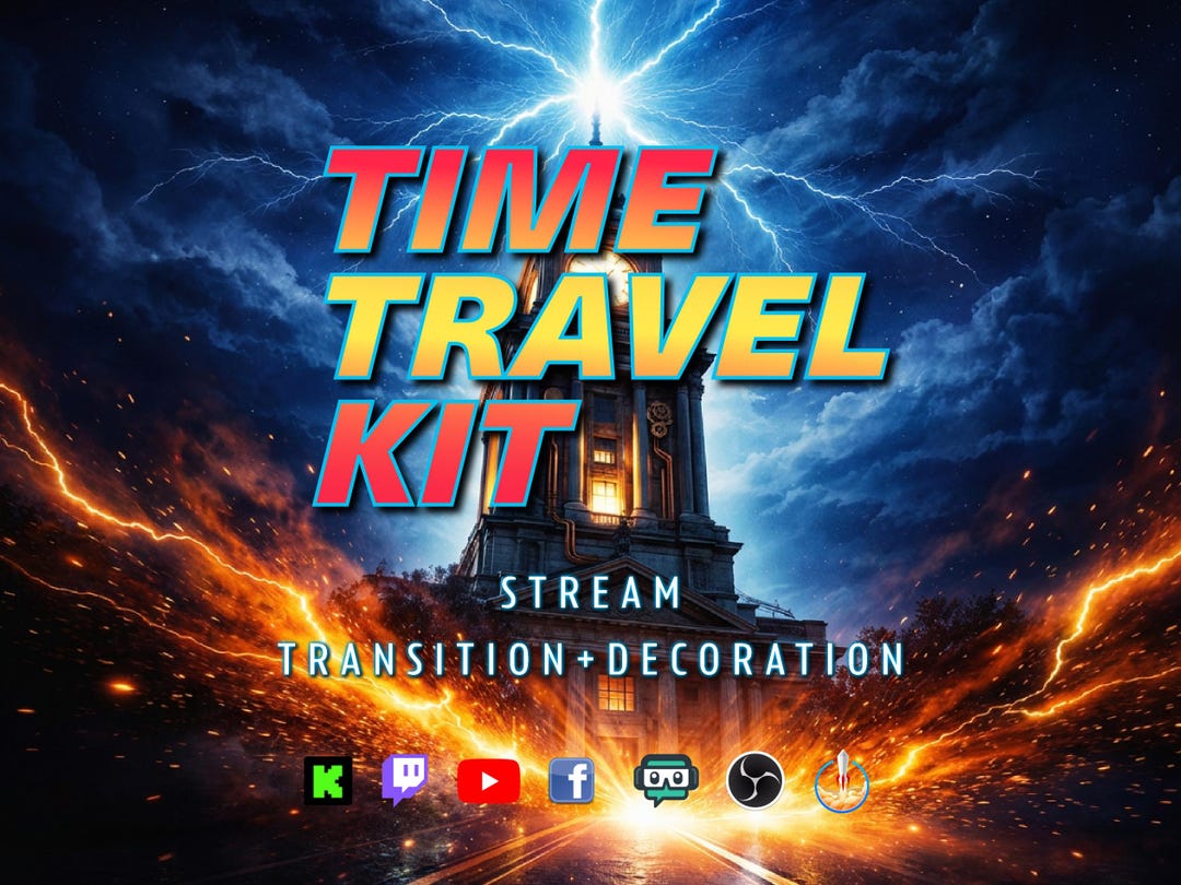 Time Travel Kit - Stream Overlay Bundle - Transition Stinger ...