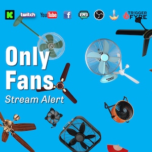 Only Fans Stream Alert - Full Screen Fan Shower - Animated 1920x1080