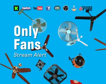Only Fans Stream Alert - Full Screen Fan Shower - Animated 1920x1080 Overlay with Transparent Background - Instant Download - it's only fans